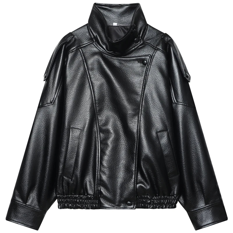 Alerion™ - Collar Faux Leather Jacket