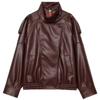 Alerion™ - Collar Faux Leather Jacket