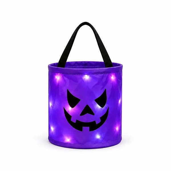 WickedWitches - Halloween LED Pumpkin Candy Bucket