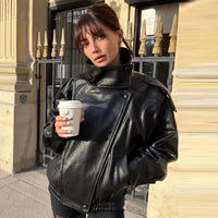 Alerion™ - Collar Faux Leather Jacket