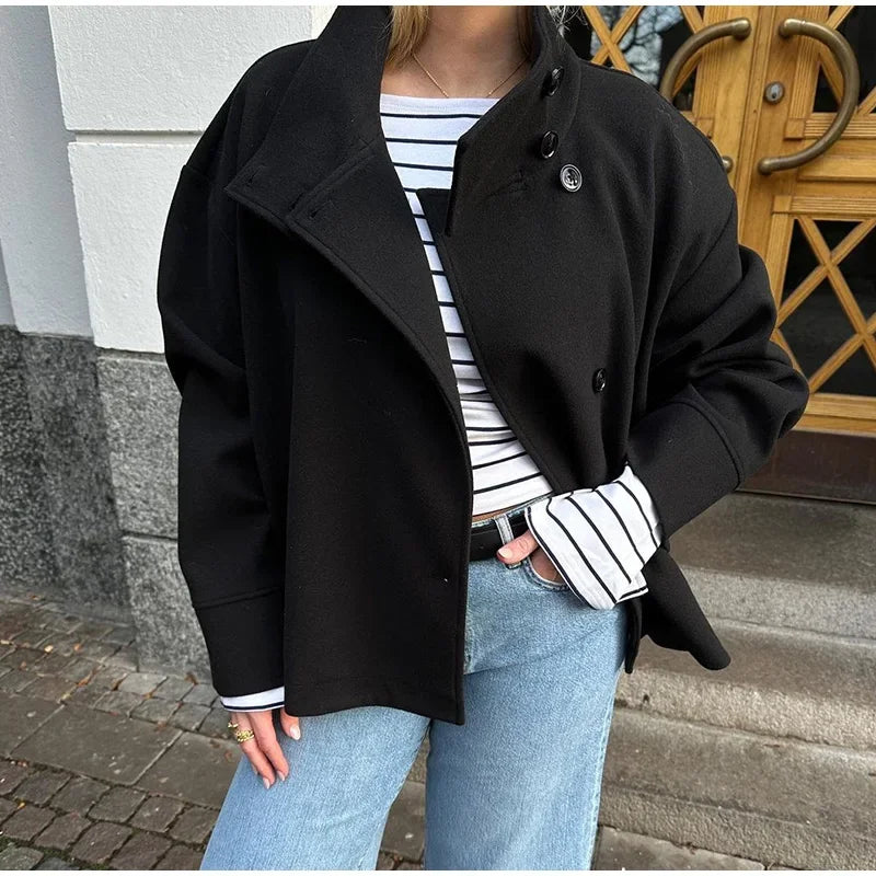Alerion™ - Oversized Stand Collar Coat