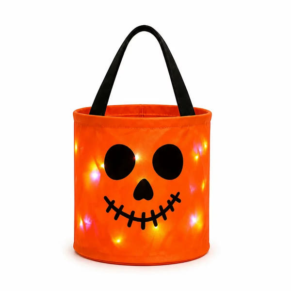 WickedWitches - Halloween LED Pumpkin Candy Bucket