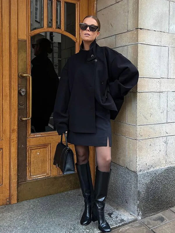 Alerion™ - Oversized Stand Collar Coat