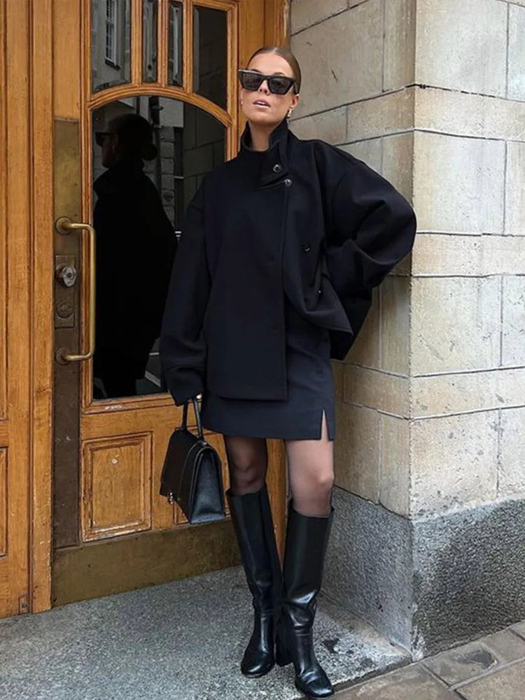 Alerion™ - Oversized Stand Collar Coat