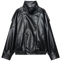 Alerion™ - Collar Faux Leather Jacket