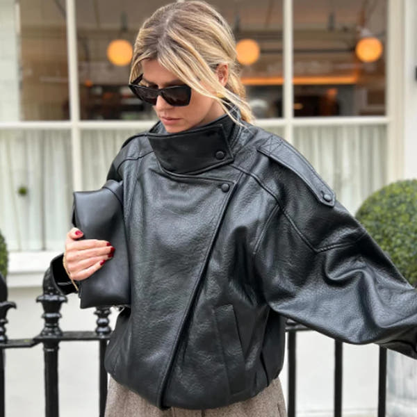 Alerion™ - Collar Faux Leather Jacket
