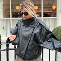 Alerion™ - Collar Faux Leather Jacket