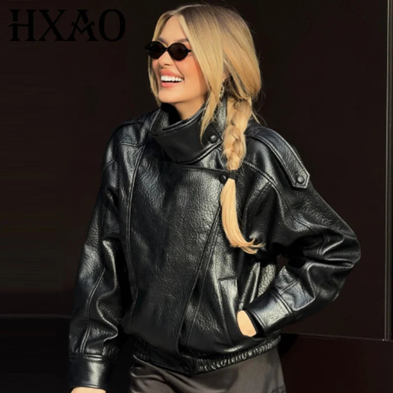Alerion™ - Collar Faux Leather Jacket