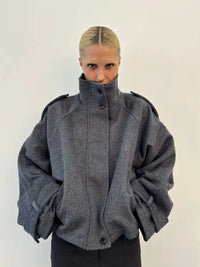 Alerion™ - Oversized Stand Collar Coat