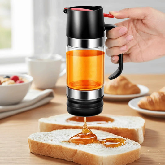 Alerion™ - No-Drip Glass Honey Dispenser