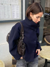 Alerion™ - Oversized Stand Collar Coat