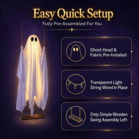 WickedWitches™ - Halloween Hanging Ghost